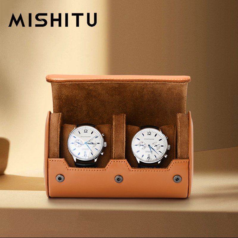 Jewelry Watches Men - MISHITU 1/2/3-Slot Horloge Opslag Roll Reistas