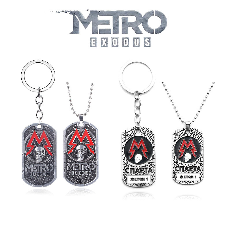 Mens Dog Tag Necklace - Game Metro Exodus 2033 sleutelhanger creativiteit