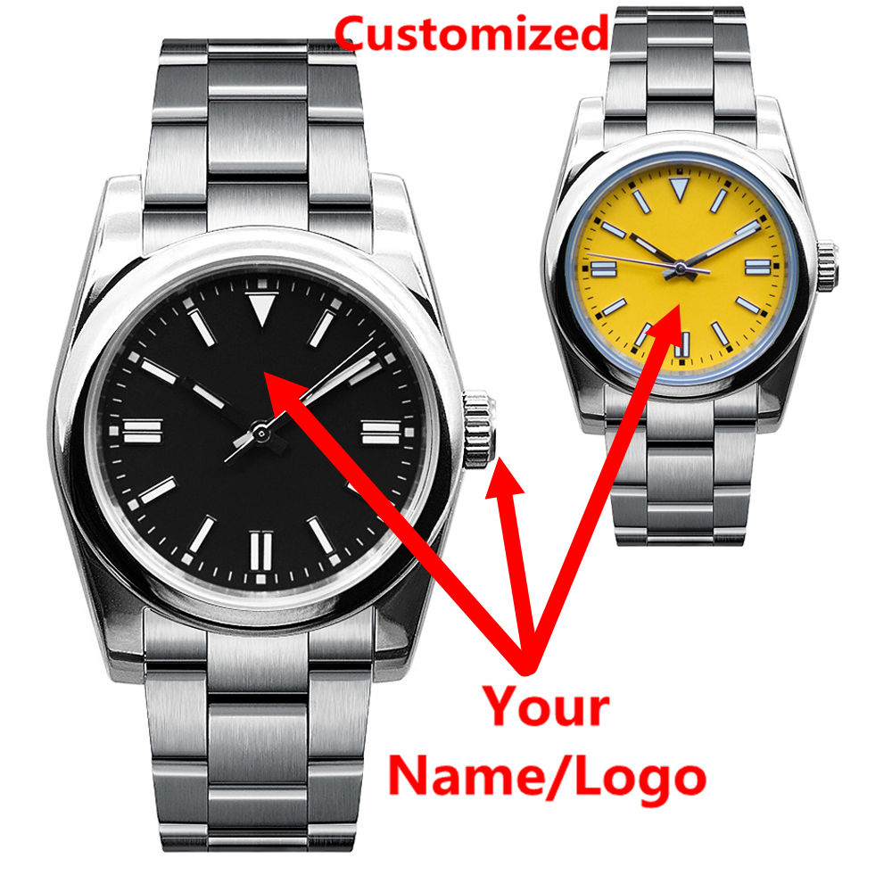 Jewelry Style Watches - Aangepast logo herenhorloge saffier luxe NH35/miyota