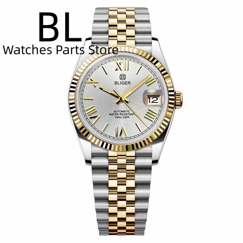 Rolex Watch Datejust - BLIGER 36mm39mm Tweekleurig Goud NH35 Horloge