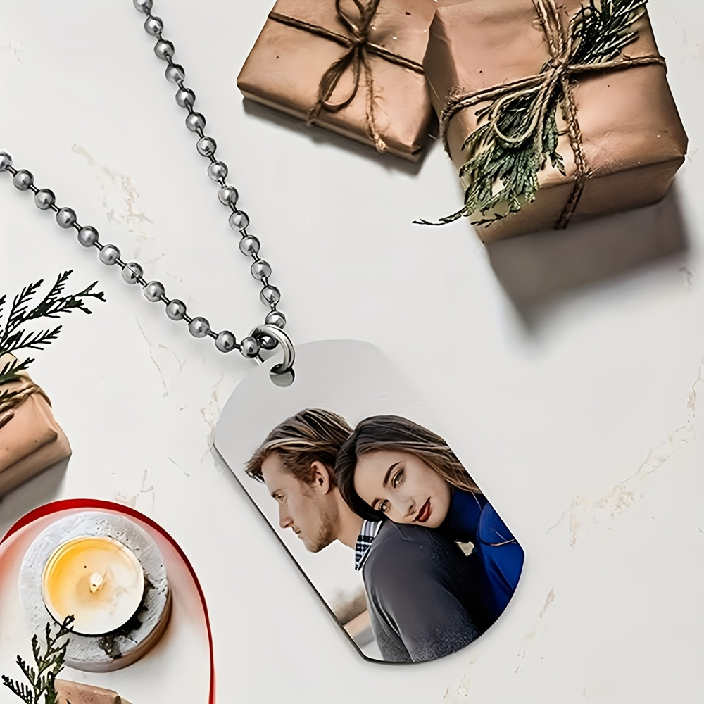 Mens Dog Tag Necklace - Op maat gemaakte gepersonaliseerde herenhangerketting, dubbelzijdige