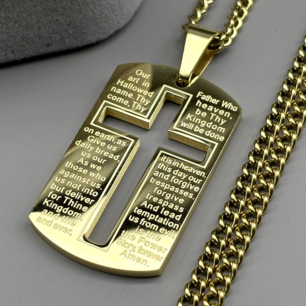 Christelijke Bijbel Kruis Hond - Mens Dog Tag Necklace recensie en prijs