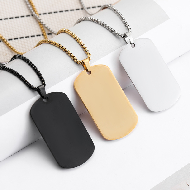 HNSP Eenvoudige roestvrijstale - Mens Dog Tag Necklace recensie en prijs