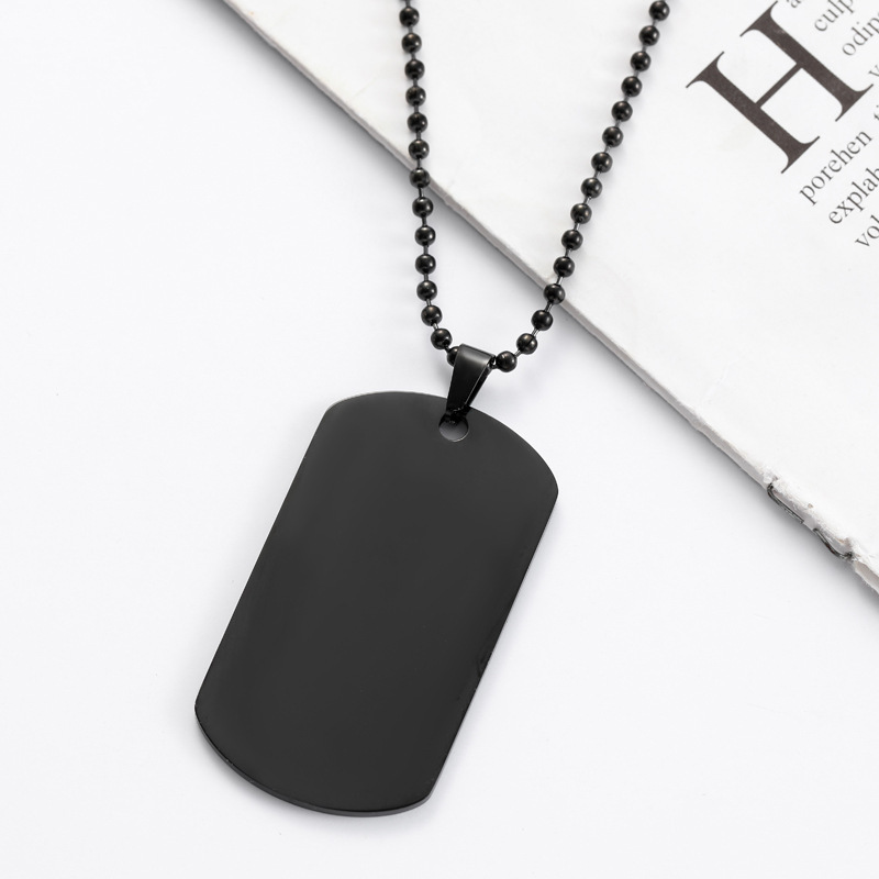 HNSP Eenvoudige roestvrijstale - Mens Dog Tag Necklace recensie en prijs