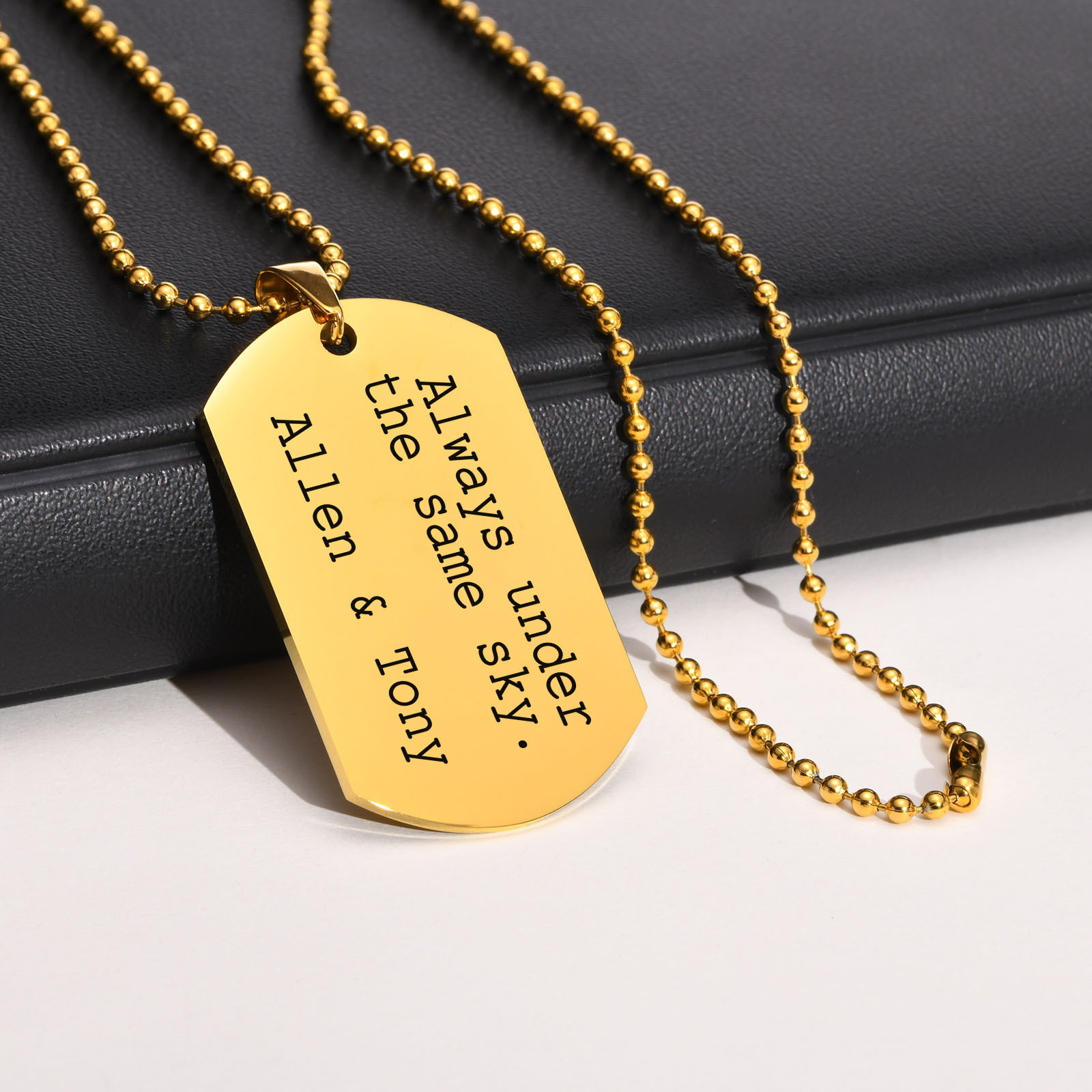 Mprainbow Gepersonaliseerde Ge - Mens Dog Tag Necklace recensie en prijs