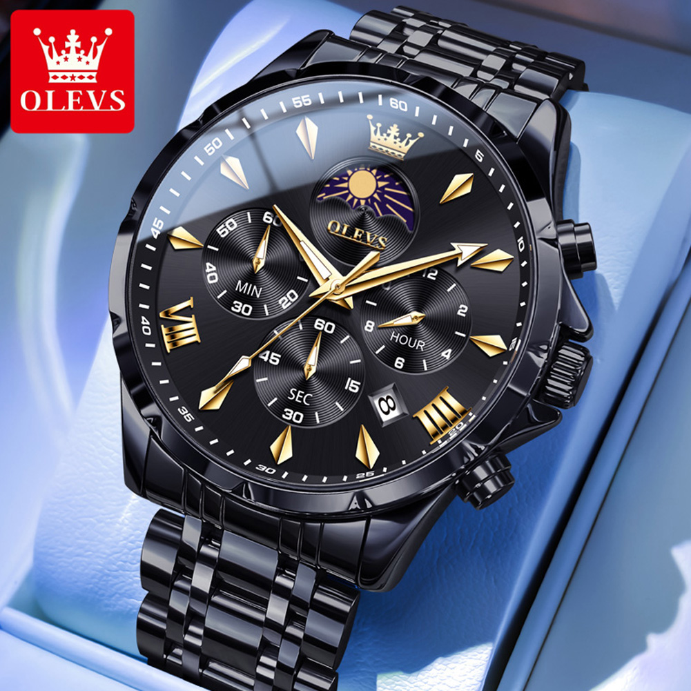 OLEVS 3653 Merk Maanfase Kalen - Jewelry Inspired Watches recensie en prijs