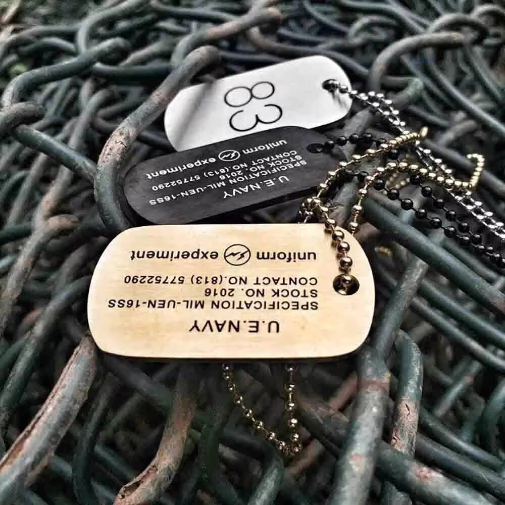 Straat Hip Hop Bliksem nr. 83  - Mens Dog Tag Necklace recensie en prijs