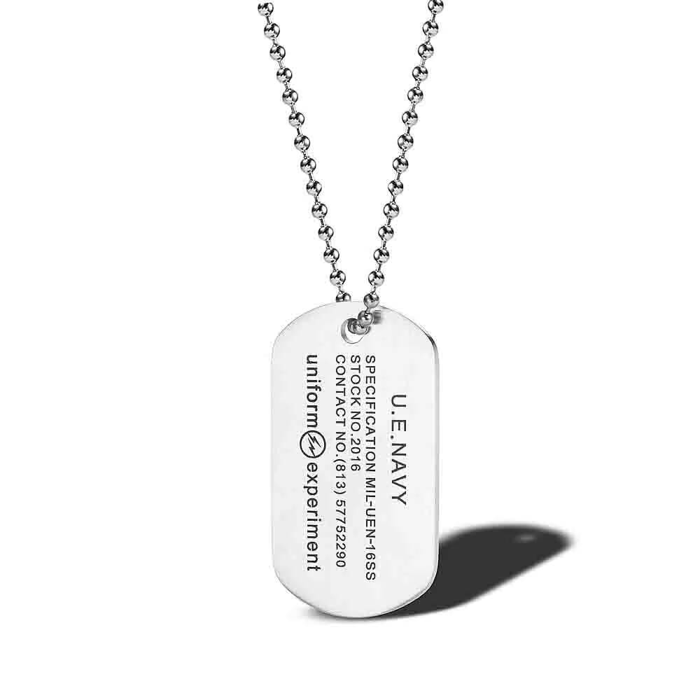 Straat Hip Hop Bliksem nr. 83  - Mens Dog Tag Necklace recensie en prijs
