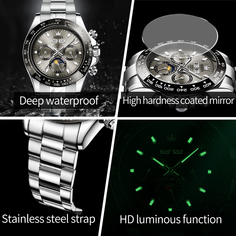 OLEVS 6654 Luxe herenhorloge c - Rolex Watch Datejust recensie en prijs