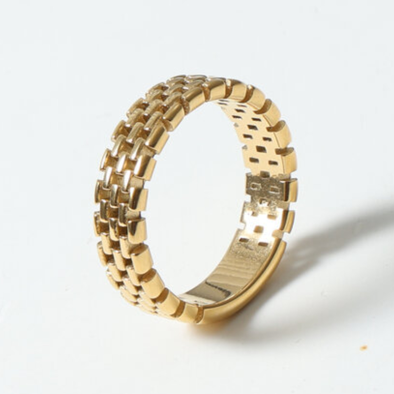 Goudkleurige Mesh-Kettingring  - Jewelry & Watches Bench recensie en prijs