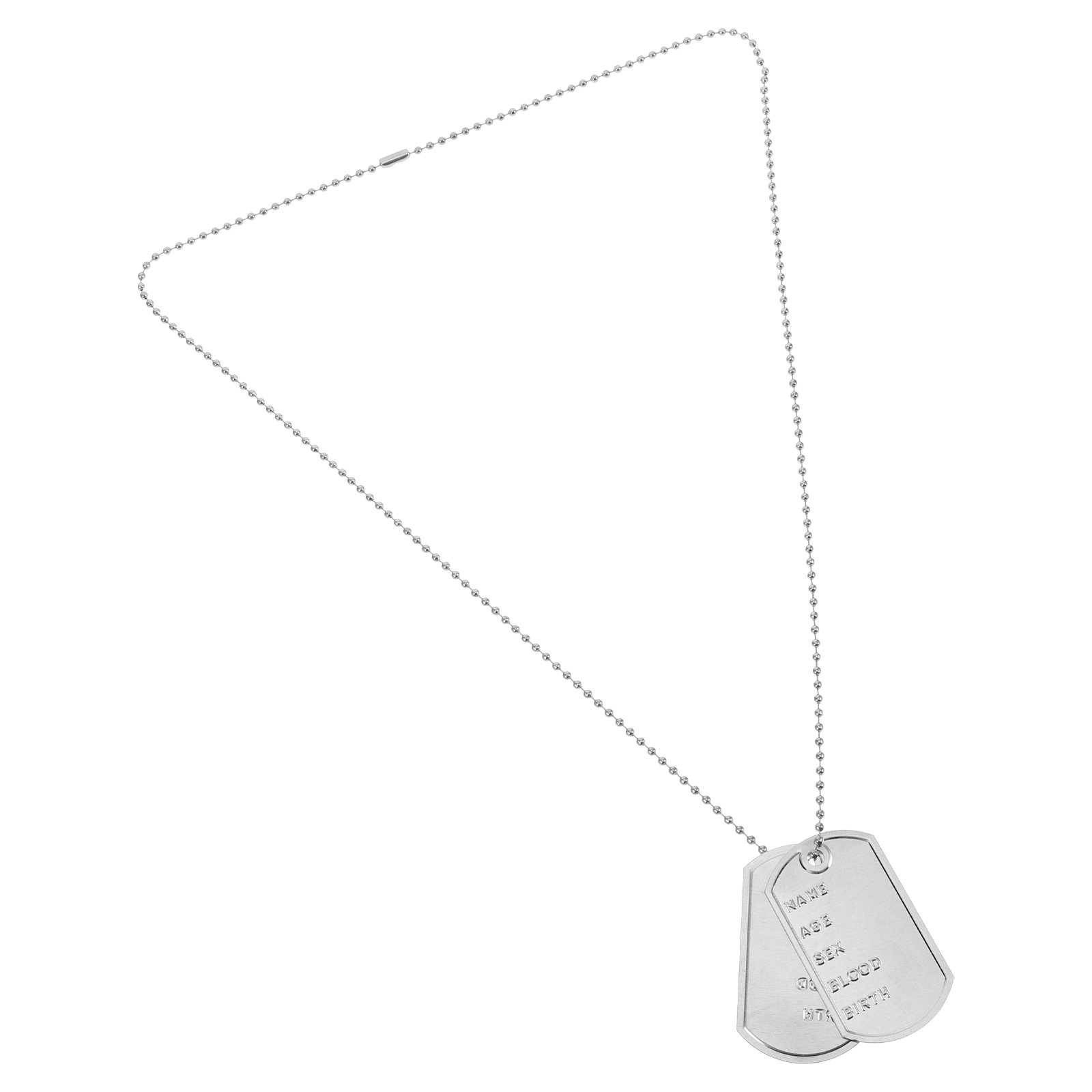1Set Cosplay Dog Tags Ketting  - Mens Dog Tag Necklace recensie en prijs