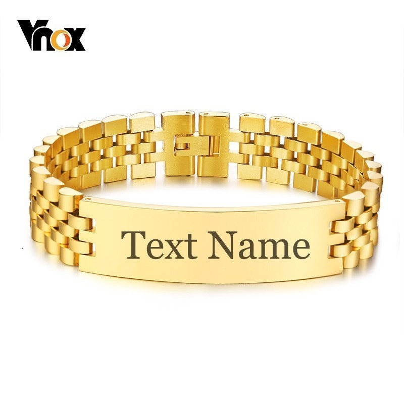 Vnox Mens 15 Mm Breed Id Tag A - Jewelry Watches Men recensie en prijs