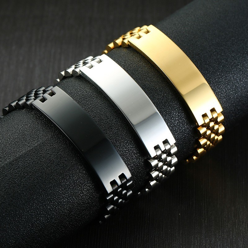 Vnox Mens 15 Mm Breed Id Tag A - Jewelry Watches Men recensie en prijs
