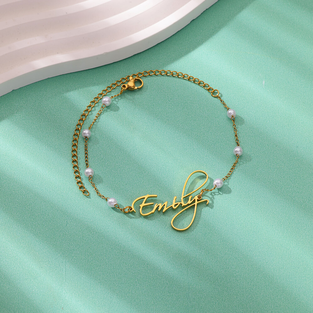 Aangepaste naam enkelbandjes v - Anklet Foot Chain recensie en prijs