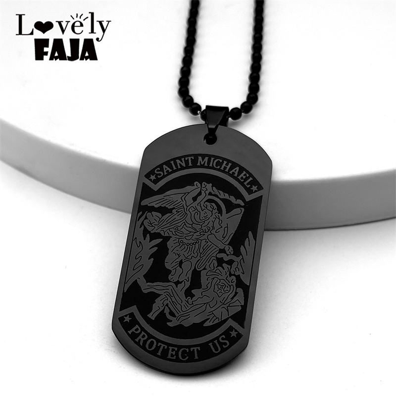 Saint Michael Protect Us Aarts - Mens Dog Tag Necklace recensie en prijs