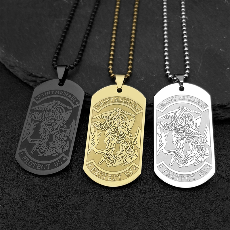 Saint Michael Protect Us Aarts - Mens Dog Tag Necklace recensie en prijs