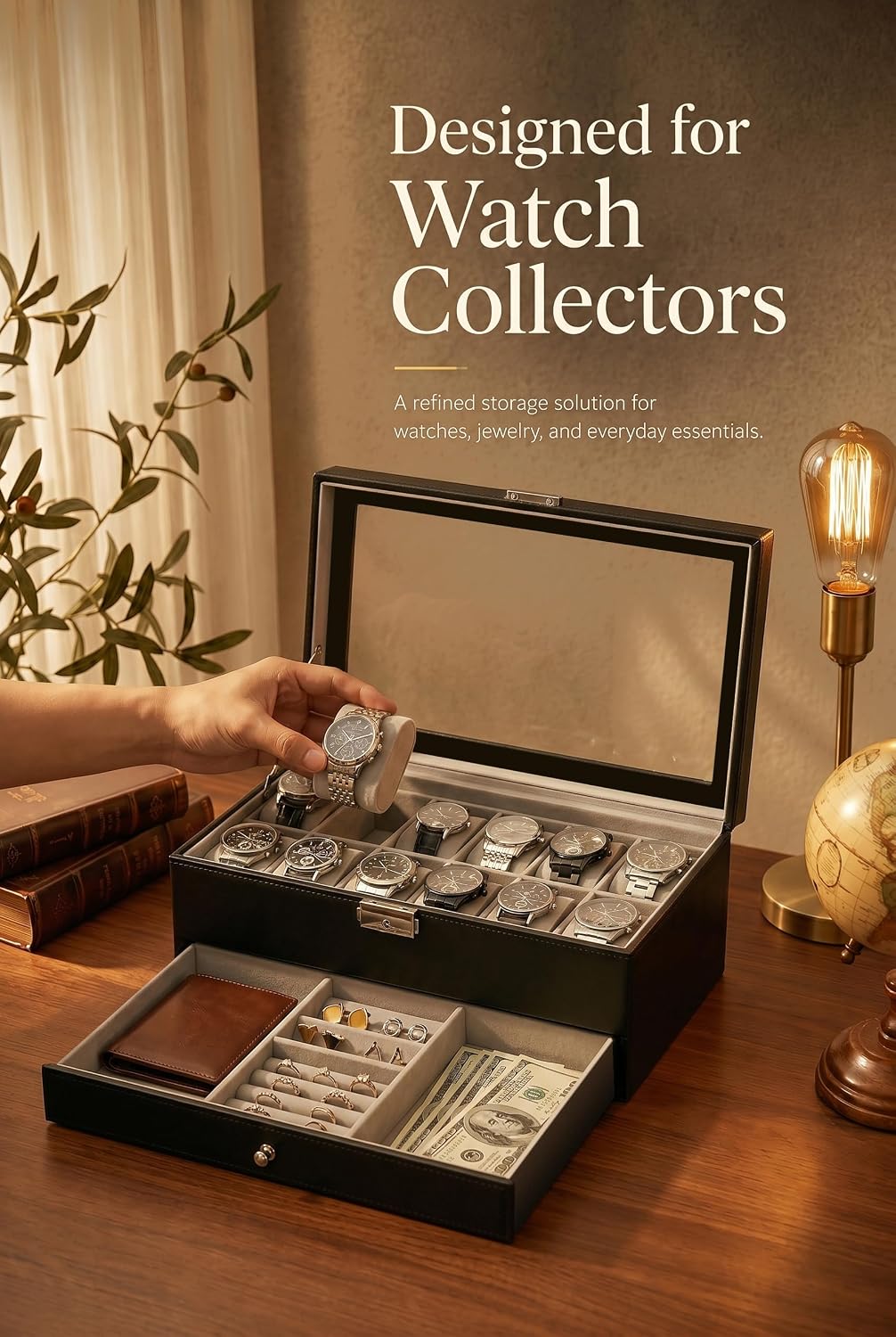 Horloge-opbergdoos voor mannen - Jewelry Watches Men recensie en prijs
