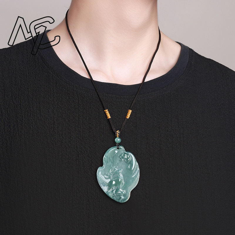 Echte natuurlijke smaragd jade - Necklace Pendant recensie en prijs