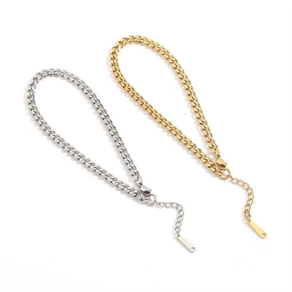 4MM Rvs Eenvoudige Cubaanse Ke - Anklet Foot Chain recensie en prijs