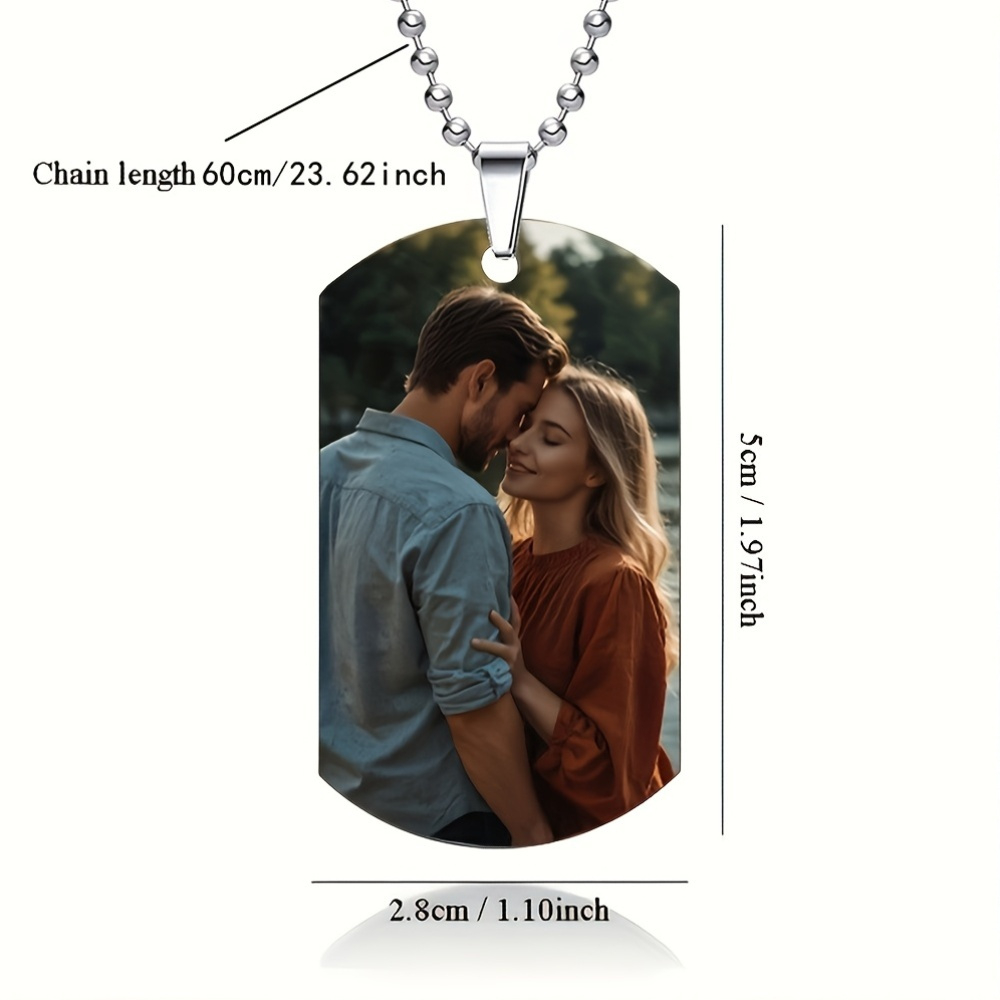 Op maat gemaakte gepersonalise - Mens Dog Tag Necklace recensie en prijs